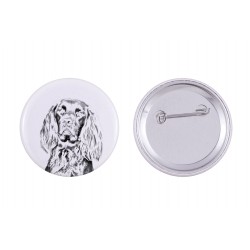 Pin, brooch with a dog - German Longhaired Pointer