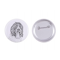 Pin, brooch with a dog - Schapendoes