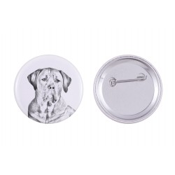 Pin, brooch with a dog - Tosa