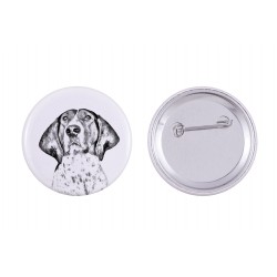 Pin, brooch with a dog - Treeing walker coonhound
