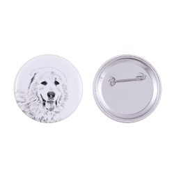 Pin, brooch with a dog - Pyrenean Mastiff