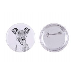 Pin, brooch with a dog - Smooth Fox Terrier