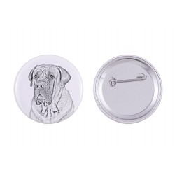 Pin, brooch with a dog - Boerboel