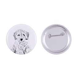 Pin, brooch with a dog - Cockapoo
