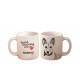 Una taza con un perro. "Good morning and love...". Alta calidad taza de cerámica.