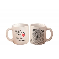 Chow chow - a mug with a dog. "Good morning and love ...". High quality ceramic mug.