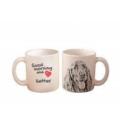 Setter - a mug with a dog. "Good morning and love ...". High quality ceramic mug.