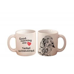 Tackel - une tasse avec un chien. "Good morning and love". De haute qualité tasse en céramique.