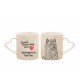 Yorkshire Terrier - una tazza corazón con un cane. "Good morning and love ...". Di alta qualità tazza di ceramica.