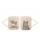 Mug with a dog. "Good morning and love ...". High quality ceramic mug.