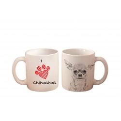 Chihuahueño - una taza con un perro. "I love...". Alta calidad taza de cerámica.