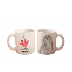 Lhasa Apso - a mug with a dog. "I love...". High quality ceramic mug.