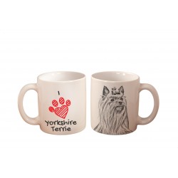 Yorkshire Terrier - une tasse avec un chien. "I love...". De haute qualité tasse en céramique.