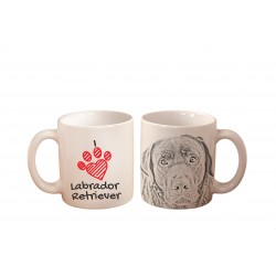 Labrador Retriever 2 - a mug with a dog. "I love...". High quality ceramic mug.