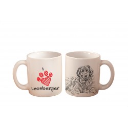 Leoneberger - a mug with a dog. "I love...". High quality ceramic mug.