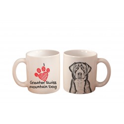 Greater Swiss Mountain Dog - a mug with a dog. "I love...". High quality ceramic mug.