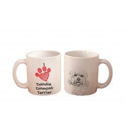 Dandie Dinmont terrier - a mug with a dog. "I love...". High quality ceramic mug.