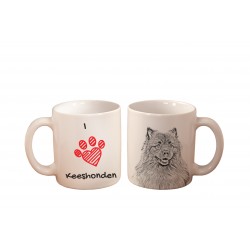 Keeshond - a mug with a dog. "I love...". High quality ceramic mug.