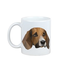 Disfrutando de una taza con mi perrito Beagle inglés - una taza con un perro geométrico