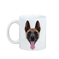 Godere di una tazza con il mio cucciolo Cane da pastore belga- una tazza con un cane geometrico