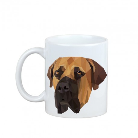 Mug with a geometric dog.