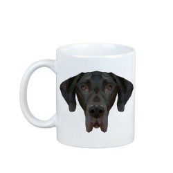 Profitant d'une tasse avec mon chiot Dogue allemand - une tasse avec un chien géométrique