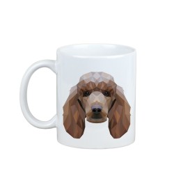 Enjoying a cup with my pup Poodle - a mug with a geometric dog