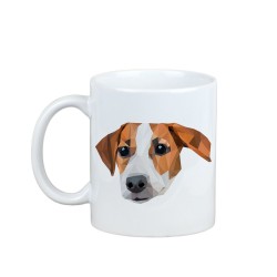 Enjoying a cup with my pup Jack Russell Terrier - a mug with a geometric dog