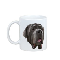 Enjoying a cup with my pup Neapolitan Mastiff - a mug with a geometric dog