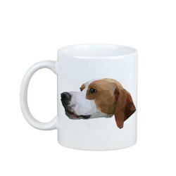 Enjoying a cup with my pup Pointer - a mug with a geometric dog