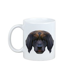 Enjoying a cup with my pup Leonberger - a mug with a geometric dog