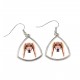 Earrings with a Saluki dog. A new collection with the geometric dog