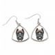 Earrings with a Cane Corso dog. A new collection with the geometric dog