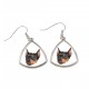 Earrings with a German Pinscher dog. A new collection with the geometric dog