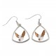 Earrings with a Ibizan Hound dog. A new collection with the geometric dog