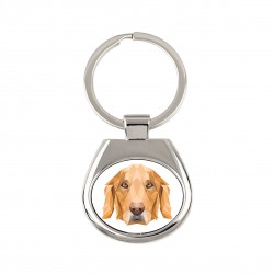 Key pendant with a Golden Retriever dog. A new collection with the geometric dog