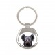 Anhängsel mit Schlüssel Skye Terrier. Neue Kollektion mit geometrischem Hund