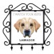 A key rack with Labrador Retriever, I watch your keys. A new collection with the geometric dog