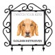 A key rack with Golden Retriever, I watch your keys. A new collection with the geometric dog