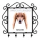 A key rack with Saluki, I watch your keys. A new collection with the geometric dog