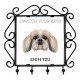 A key rack with Shih Tzu, I watch your keys. A new collection with the geometric dog