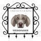 A key rack with Weimaraner, I watch your keys. A new collection with the geometric dog