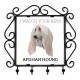 A key rack with Afghan Hound, I watch your keys. A new collection with the geometric dog