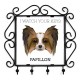 A key rack with Papillon, I watch your keys. A new collection with the geometric dog