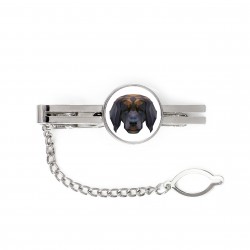 A tie tack with Leoneberger dog. Men’s jewelry. A new collection with the geometric dog
