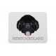Mauspad mit Neufundländer. Neue Kollektion mit geometrischem Hund