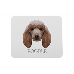 A computer mouse pad with a Poodle dog. A new collection with the geometric dog