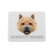 A computer mouse pad with a Norwich Terrier dog. A new collection with the geometric dog