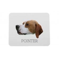 A computer mouse pad with a Pointer dog. A new collection with the geometric dog