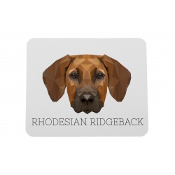 Un tapis de souris avec un chien Rhodesian Ridgeback. Une nouvelle collection avec le chien géométrique